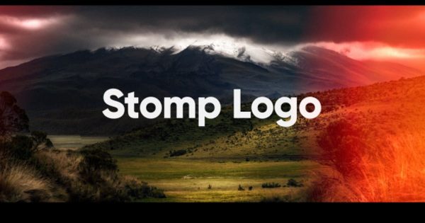 照片风暴特效Logo演示素材库精选AE模板 Stomp Logo