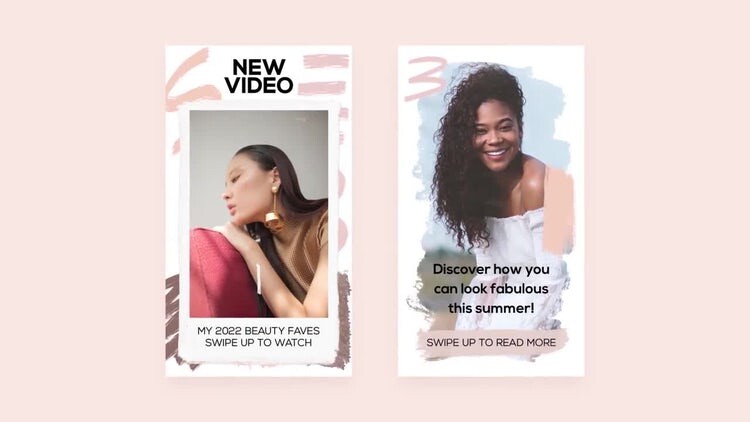 有趣时尚的手绘Instagram模板素材库精选AE模板