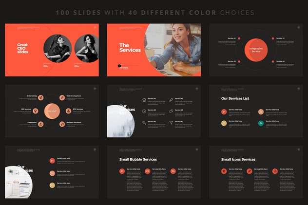 企业团队成员介绍/信息图表PPT幻灯片模板 RAVI Powerpoint Template插图(7)