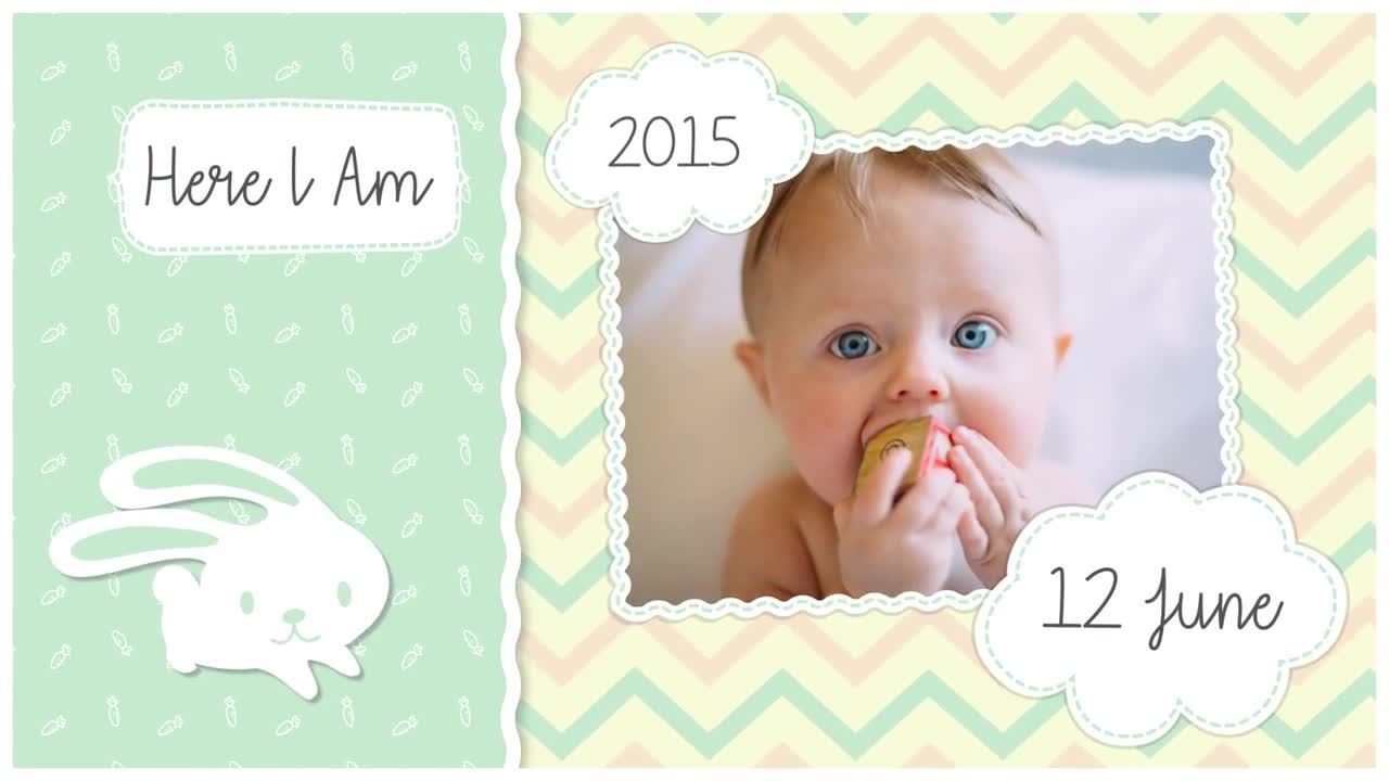 有趣的儿童幻灯片照片素材库精选AE模板