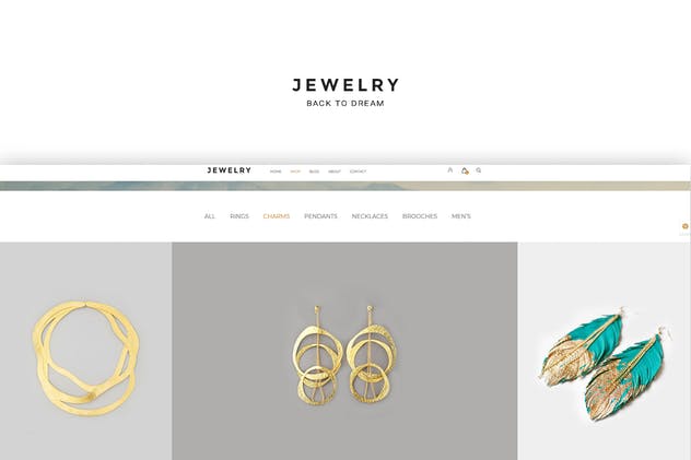 珠宝电商网站HTML模板素材库精选 Jewelry- Ecommerce HTML5 Template插图(2)