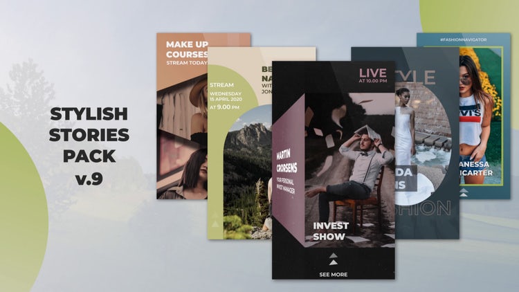 时尚Instagram故事包素材库精选AE模板