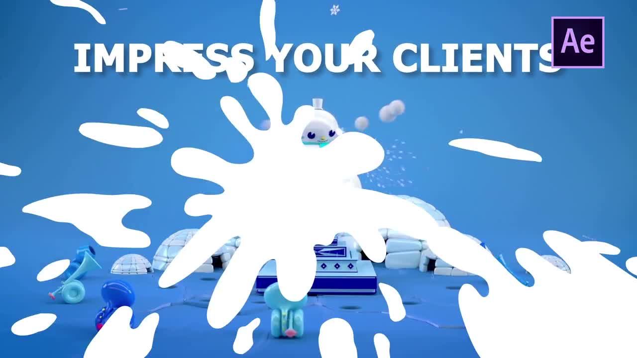 10种有趣清新的手绘动画液体过渡效果素材库精选AE模板