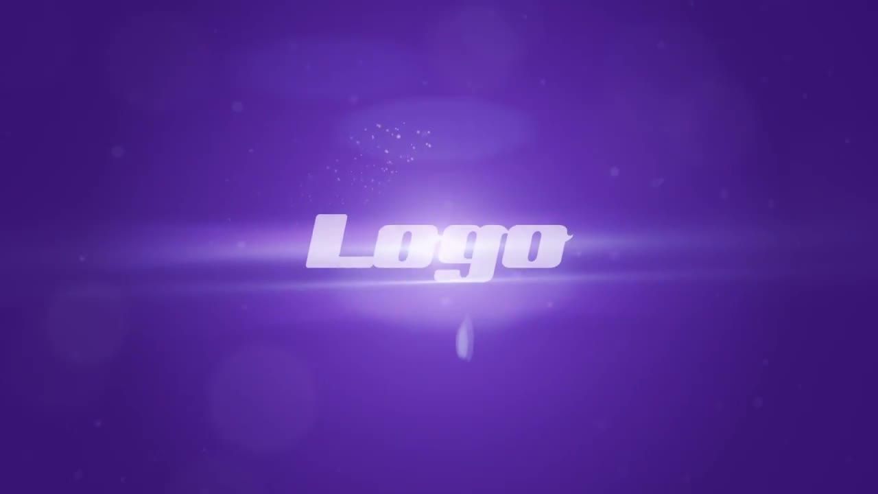 创意风格化的粒子和镜头光晕效果展示徽标素材库精选AE模板