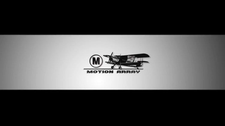 创造性的航空动画logo展示素材库精选AE模板