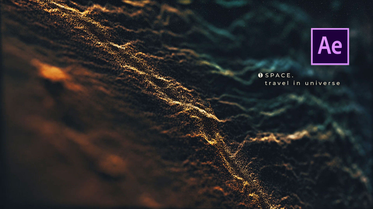 现代时尚精美的深空标题素材库精选AE模板