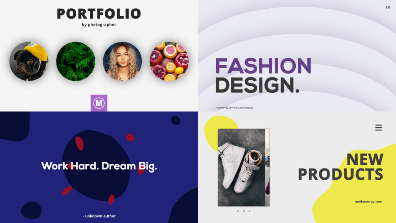 5个专业设计动画制作场景素材库精选AE模板