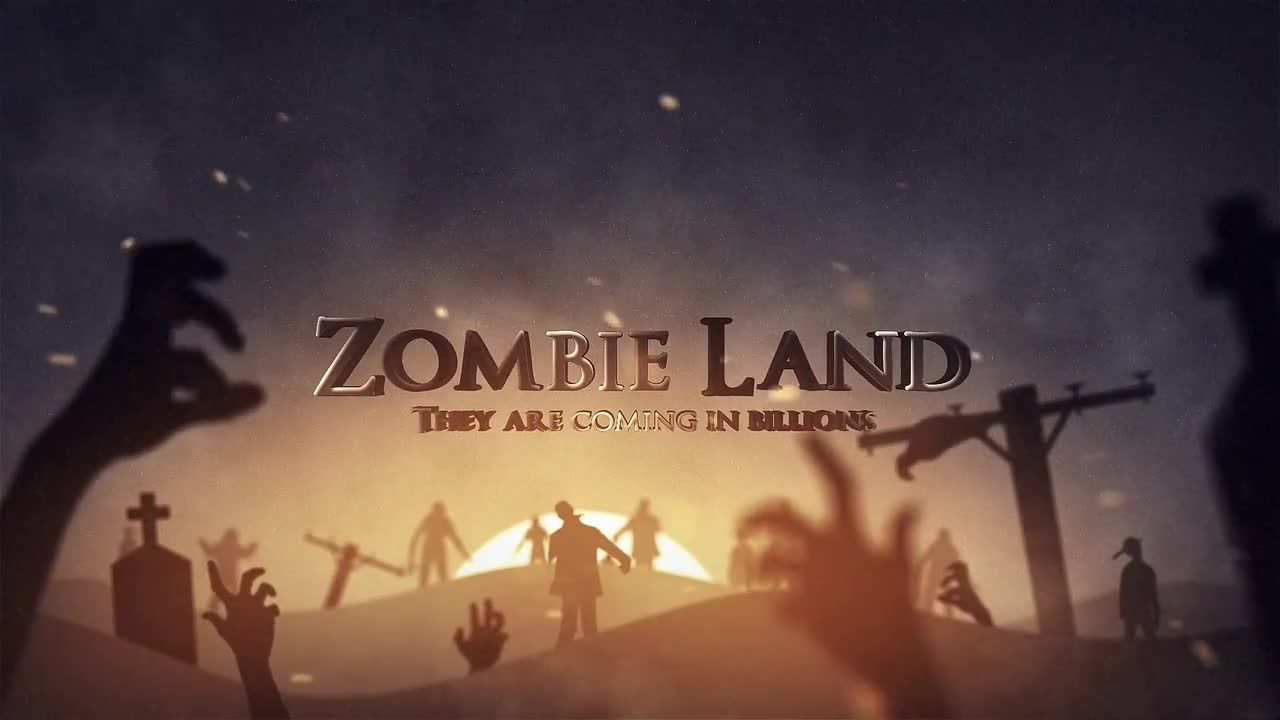 怪异的万圣节场景和可怕的文字动画素材库精选AE模板