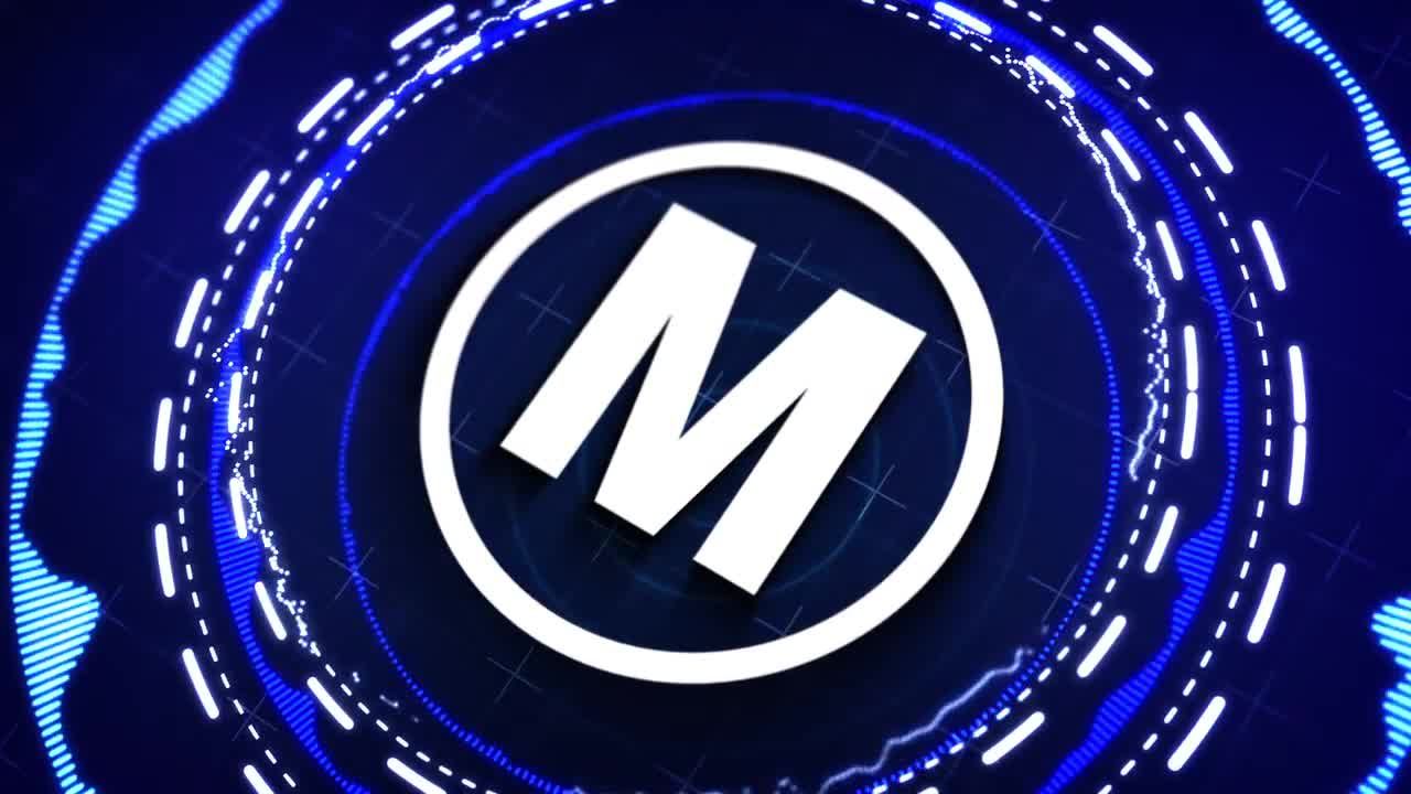 霓虹灯发光均衡器效果音乐标志素材库精选AE模板