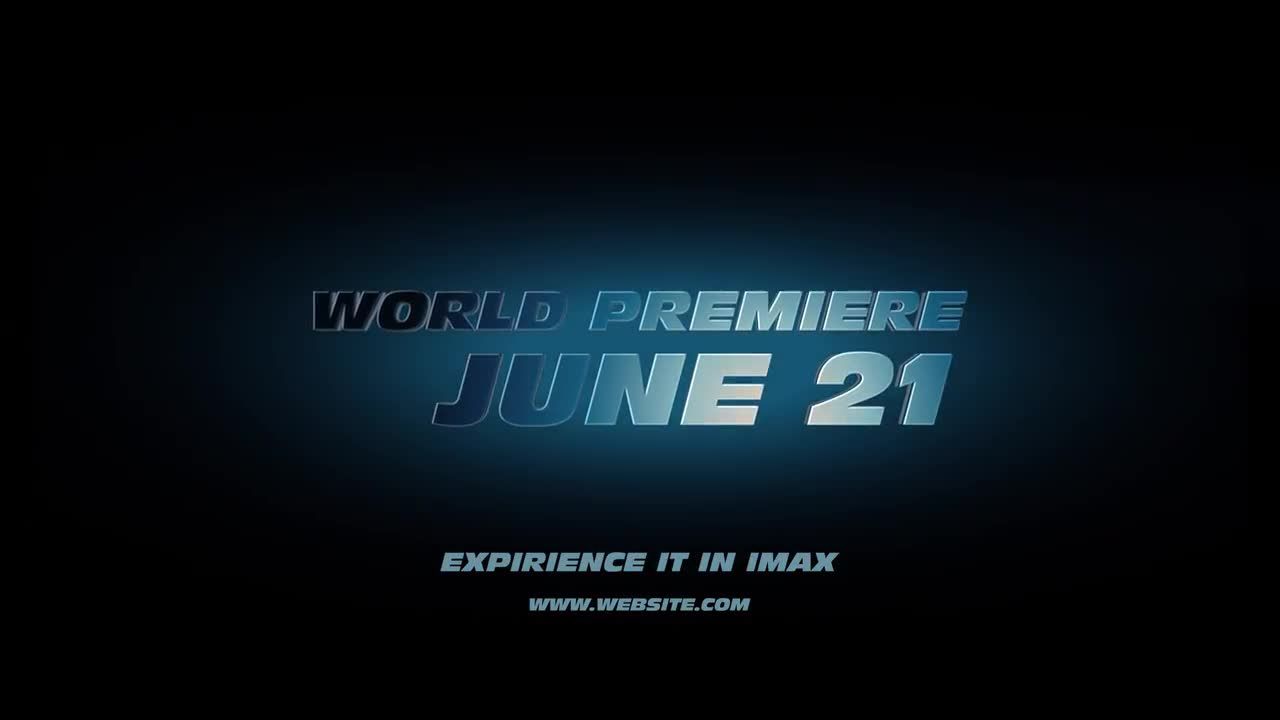 经典的赛车风格预告片素材库精选AE模板