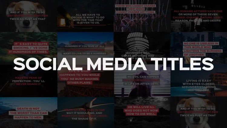 5个干净的全屏标题素材库精选pr模板素材