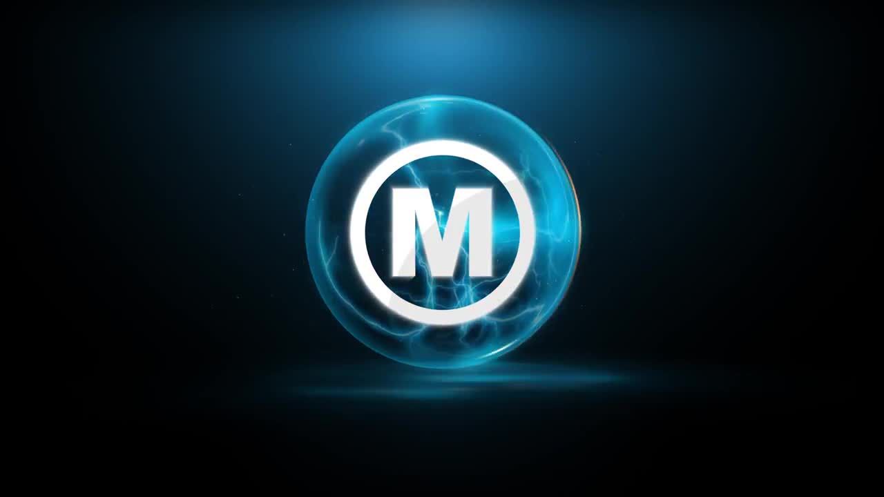 能量宝珠徽标展示素材库精选AE模板