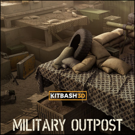 军事现代战争沙丘军队屯堡素材之家精选3D模型