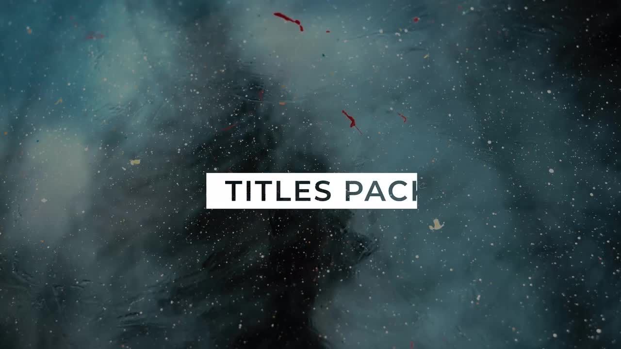 酷炫创意的全屏标题动画素材库精选AE模板