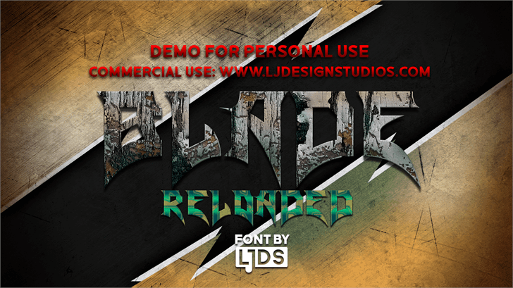 Blade Reloaded DEMO font插图1