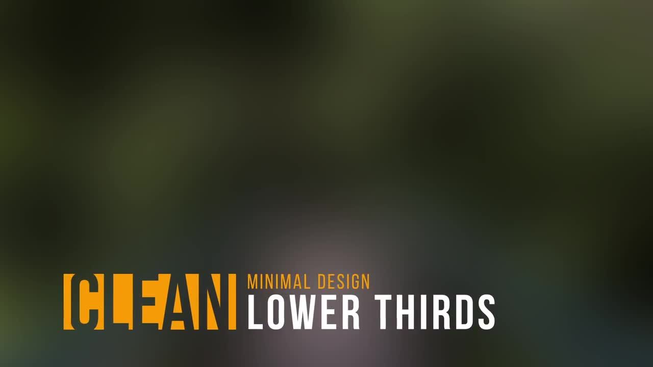 20款设计精美的动画下三分之一素材库精选AE模板