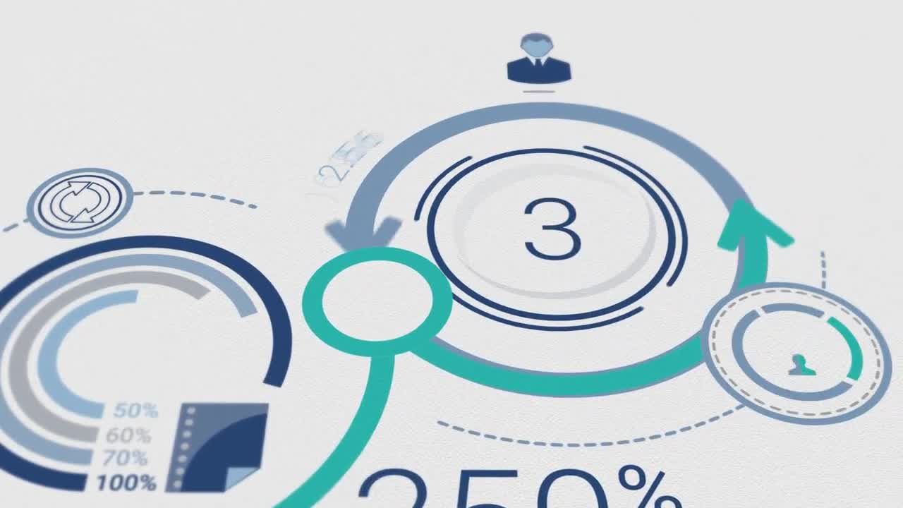 动态信息图表元素商务公司logo展示素材库精选AE模板