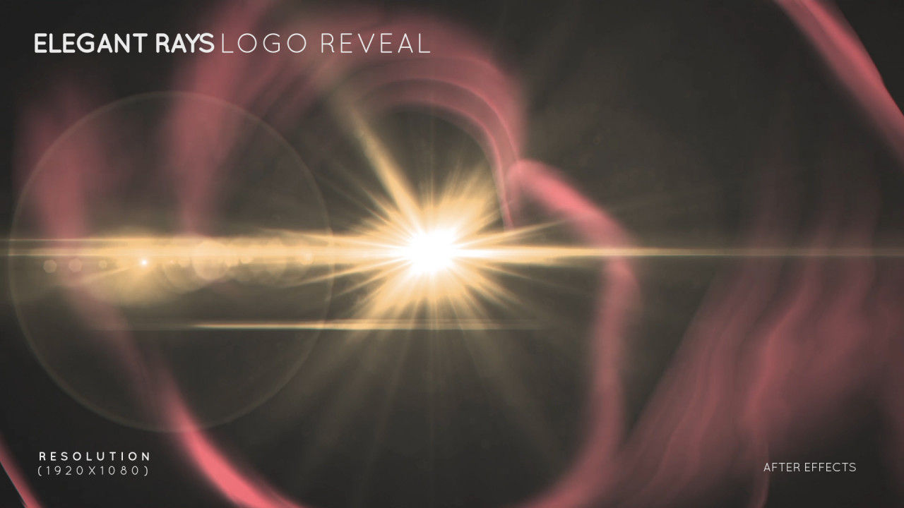 优雅创意的光芒标志展示素材库精选AE模板
