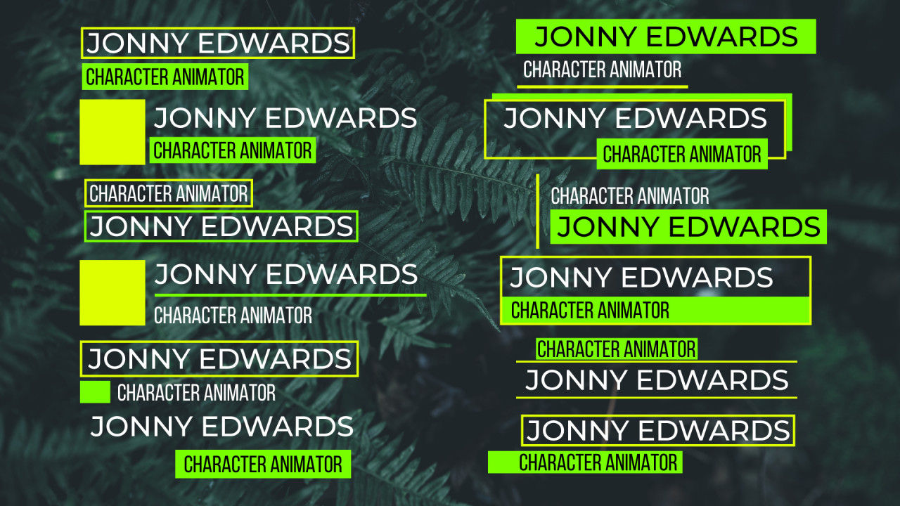 12个专业设计全屏标题素材库精选AE模板