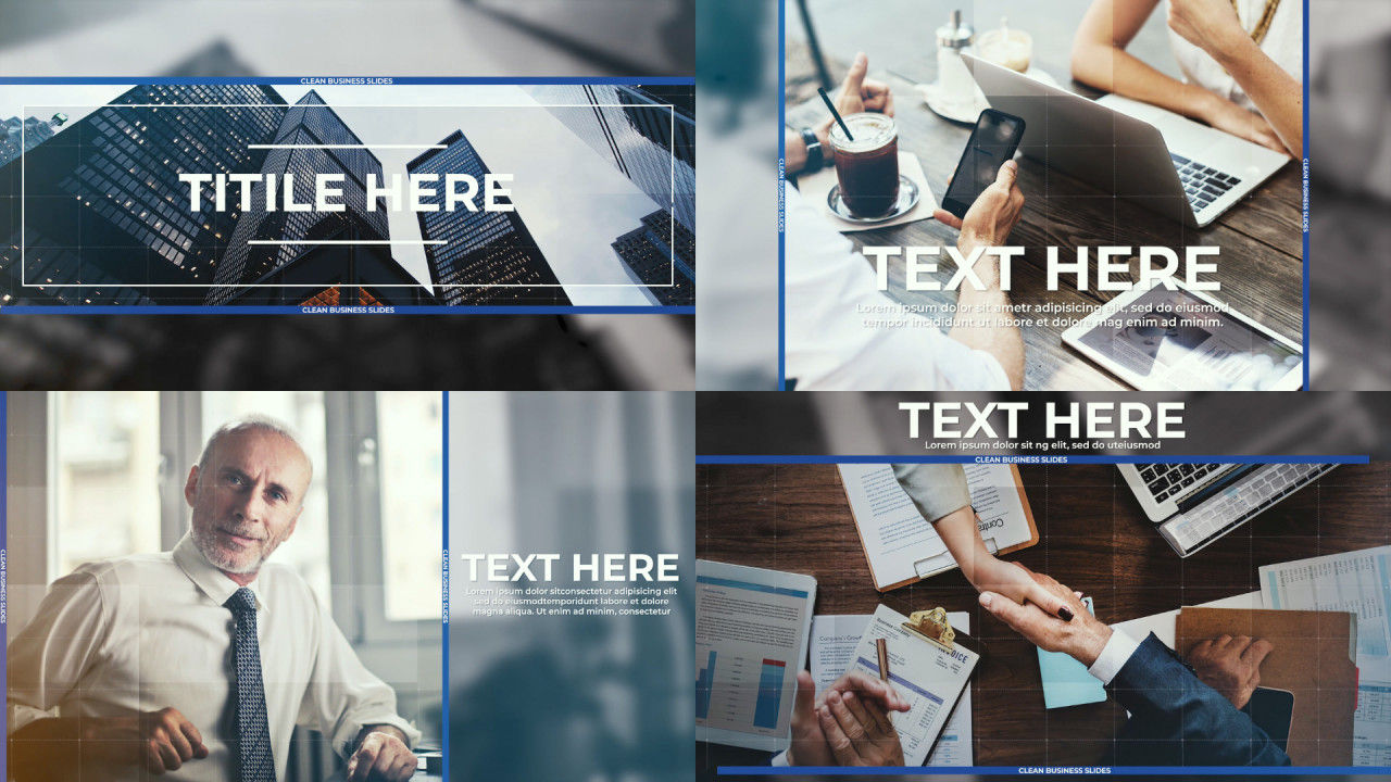 商业过渡效果pr业务演示模板