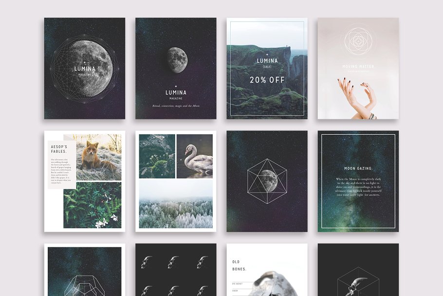 极力推荐：社交媒体配图插图设计模板素材库精选[1.23GB] LUMINA Social Media BUNDLE插图(5)