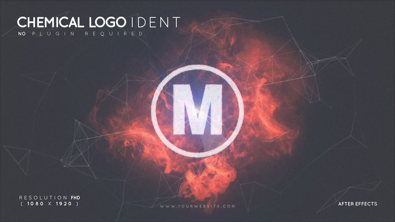 动态动画的徽标显示ae模板