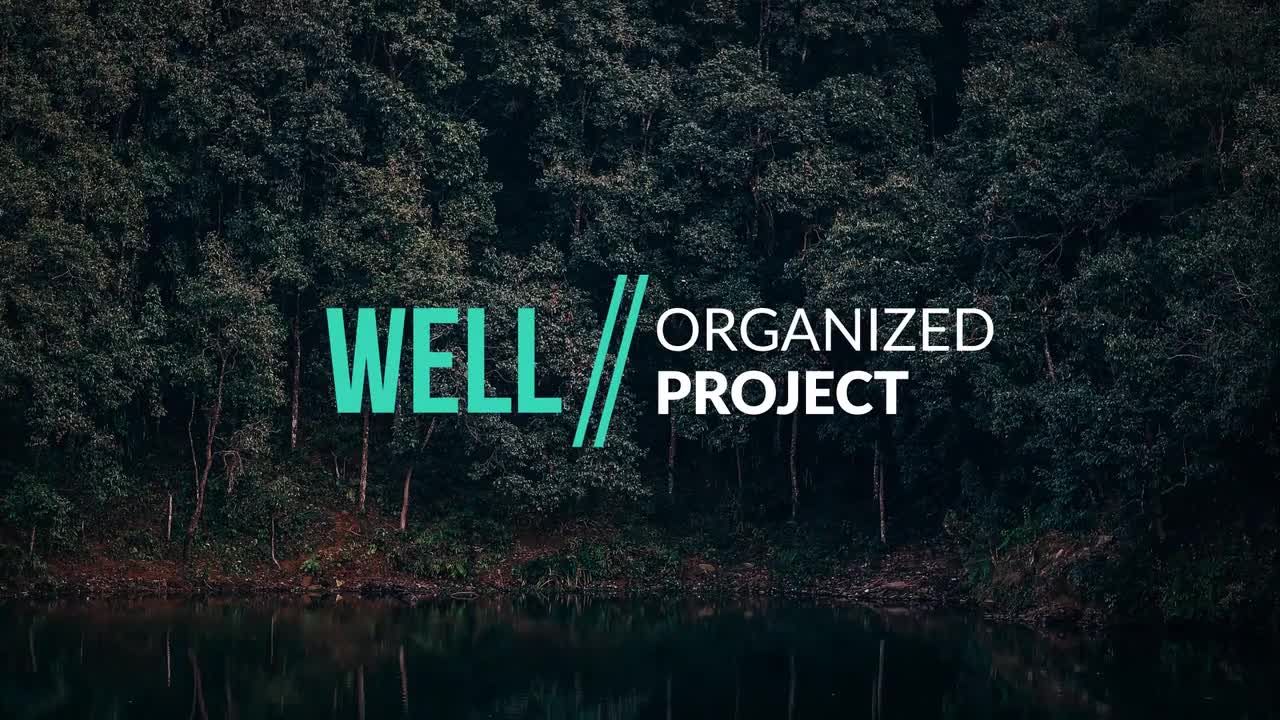 令人振奋的现代企业下三分之一全屏标题素材库精选AE模板