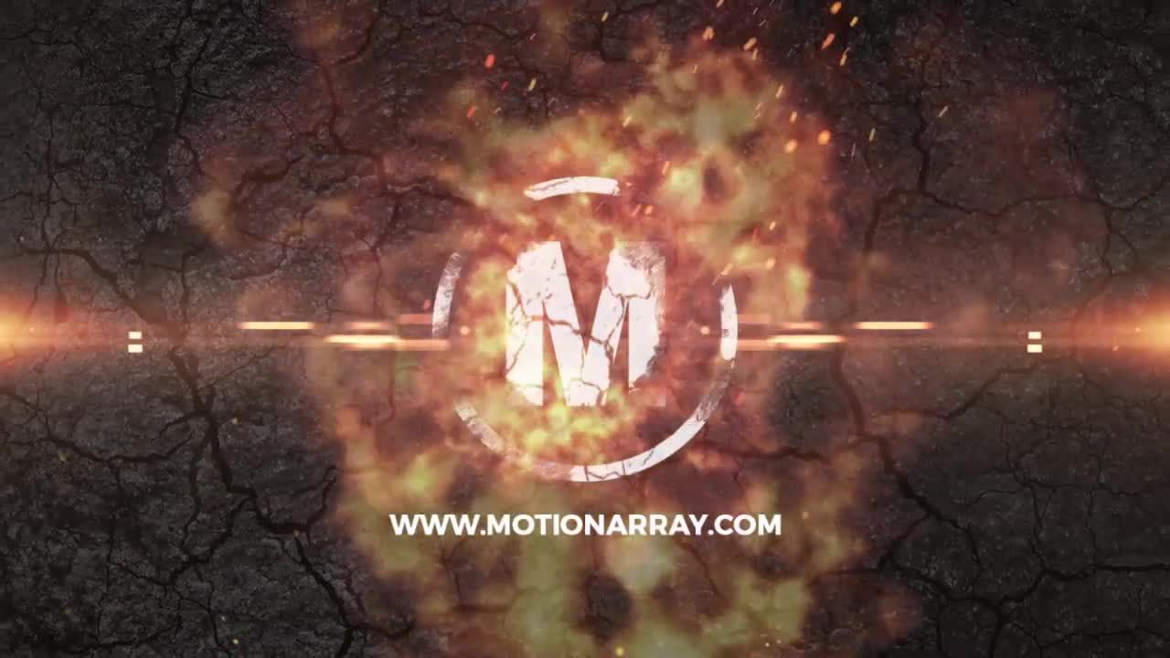 完美震撼的火焰 LOGO标志动态素材库推荐PR模板