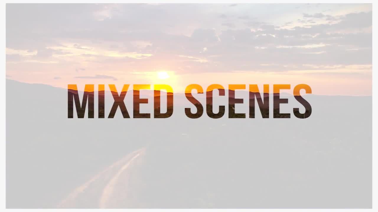 多种视差效果滚动设计图片排版Pr模板