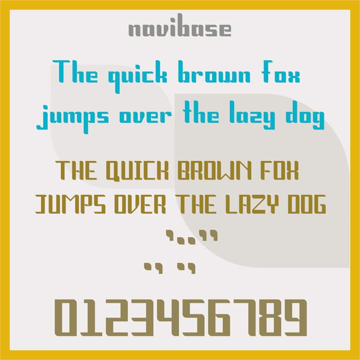 Navibase font插图3