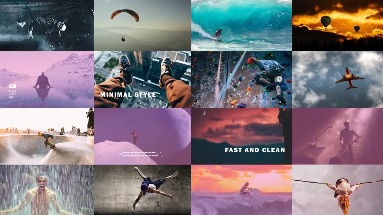 乐观且富有创造力照片幻灯片素材库精选AE模板