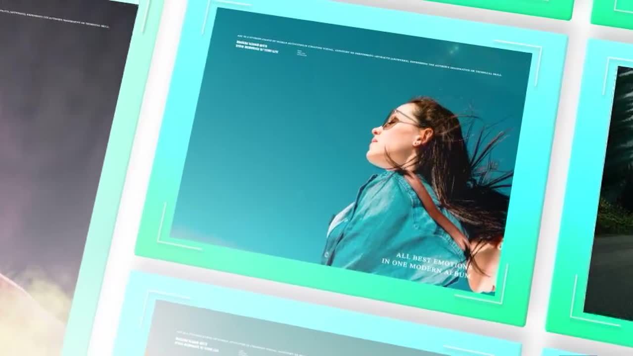 具有智能色彩控制的品牌专辑封面素材库精选AE模板