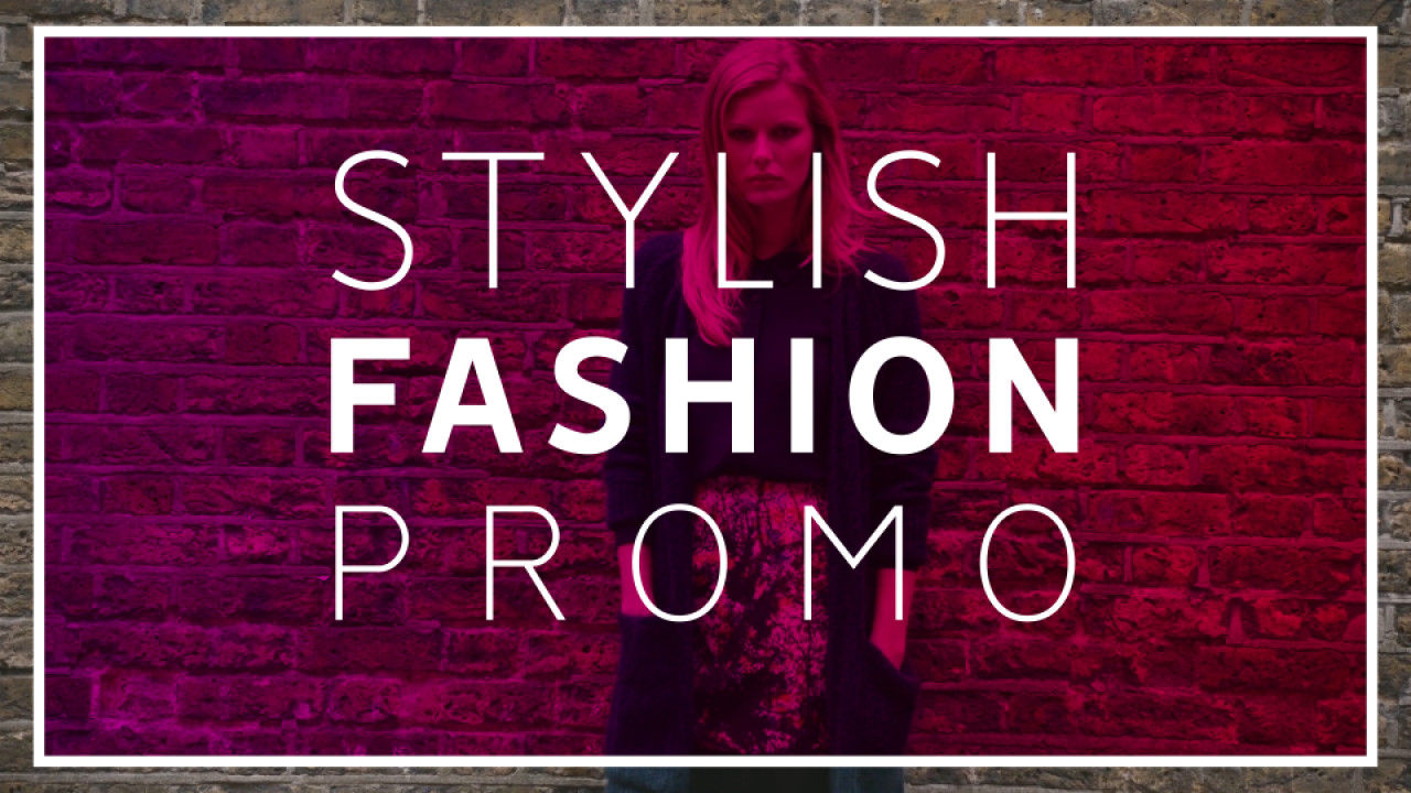 时尚设计动态标题文本动画素材库推荐PR模板