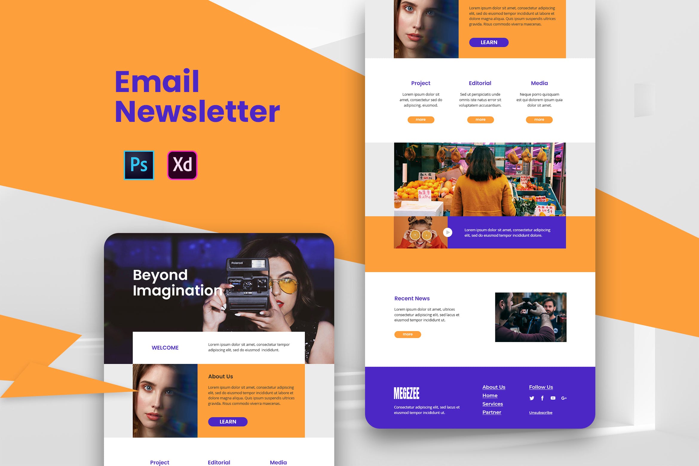 商业推广企业宣传EDM邮件模板素材库精选 Business Email Newsletter插图