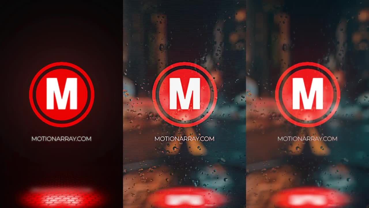 强大气场的动态动画logo展示素材库精选AE模板