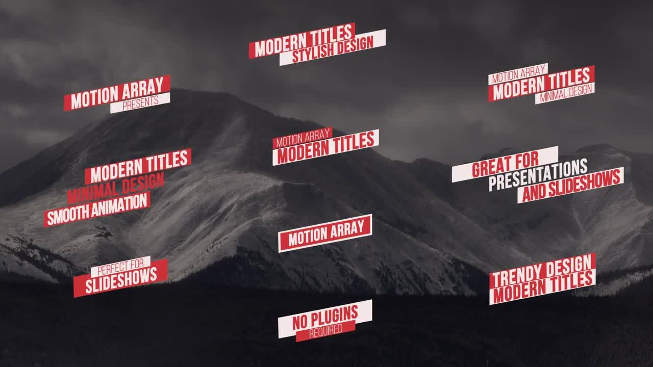 55个标题包动画排版标题素材库精选AE模板