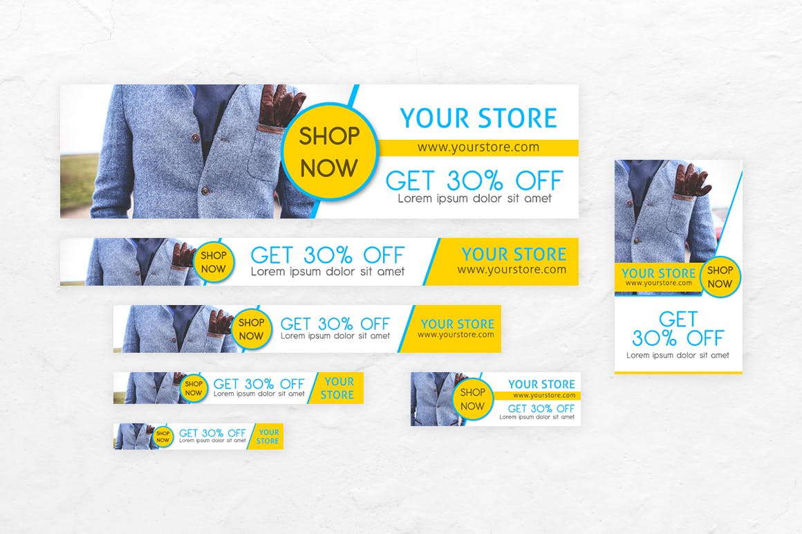 零售促销Banner横幅素材库精选广告模板 Retail Sale Ad Banners插图(2)