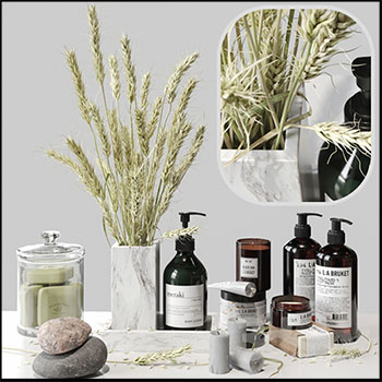 浴室花庄洗浴用品素材之家精选3D模型