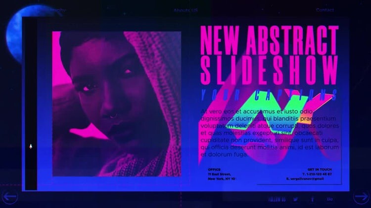 个性动感的照片幻灯片演示素材库精选AE模板