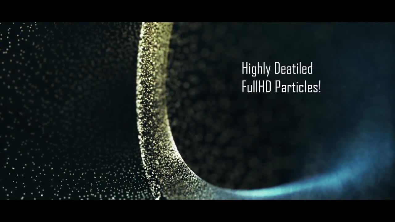 彩色粒子背景素材库精选AE模板