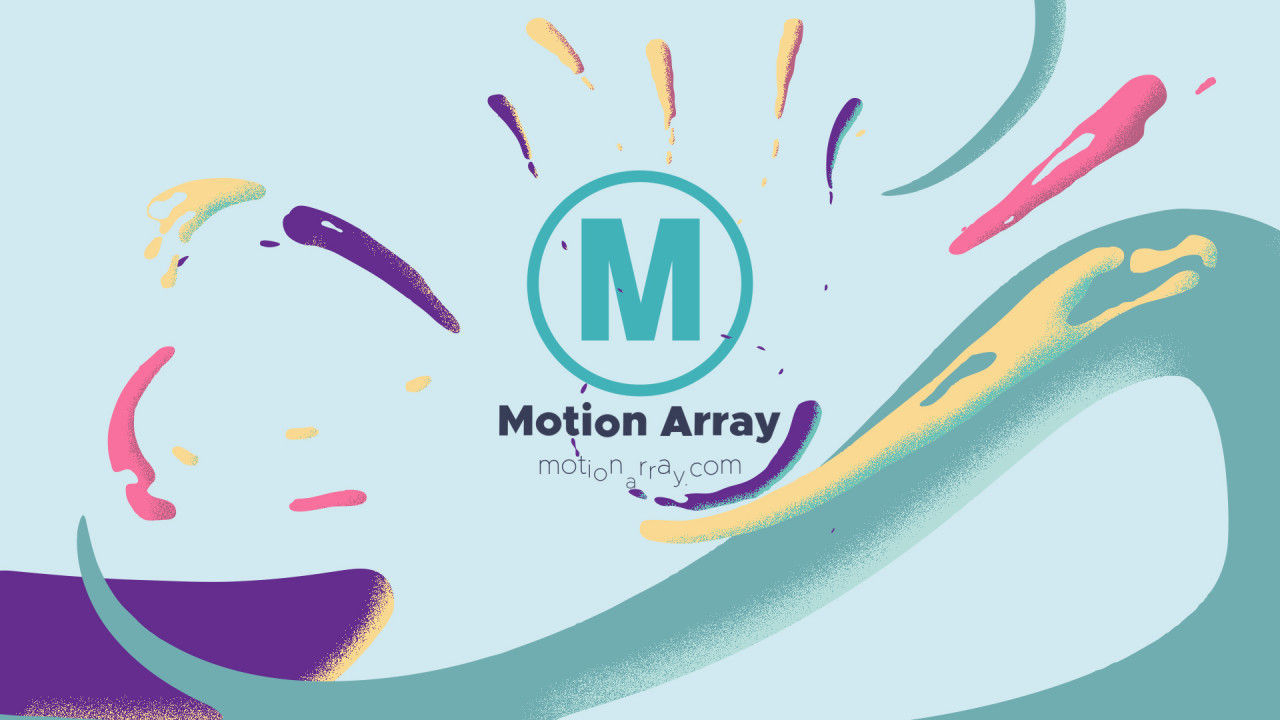 一个时尚的液体徽标效果素材库精选AE模板