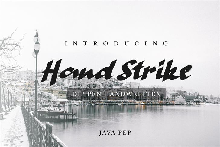 Hand Strike font插图 Hand Strike font插图