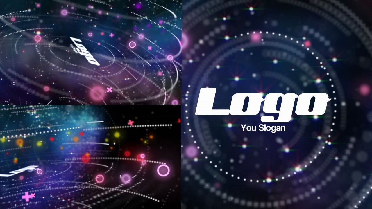 宇宙星空3d动画logo展示素材库推荐PR模板