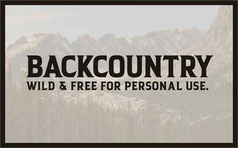 Backcountry font素材之家精选英文字体