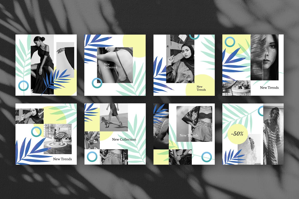 现代设计风格社交媒体自媒体设计套件v33 Modern Social Media Kit (Vol. 33)插图(1)