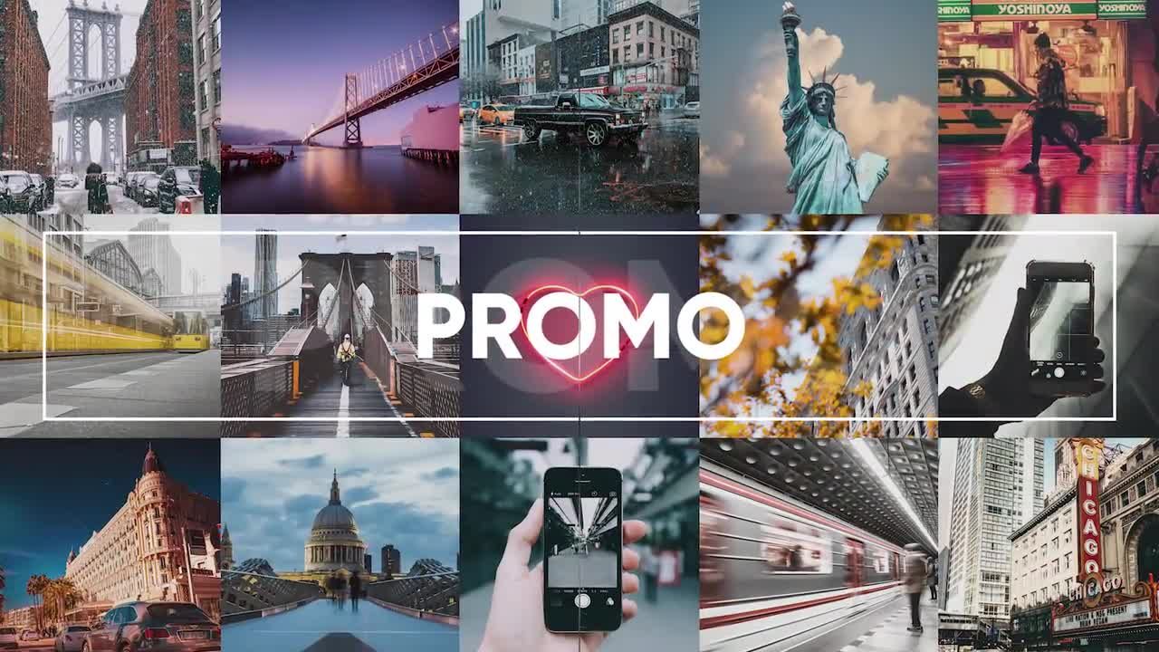 Logo多张照片开场动画素材库推荐PR模板