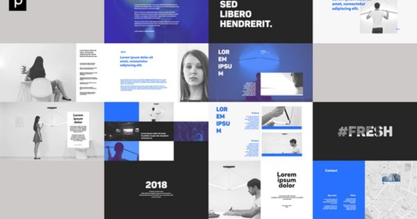 幻灯片视频字幕排版动画素材库精选AE模板 Slides Typography