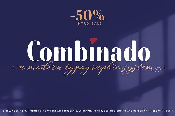 Combinado Font Family素材之家精选英文字体