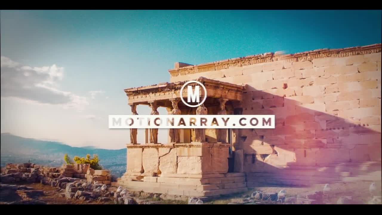 干净简约的动感视频切换展示素材库精选AE模板