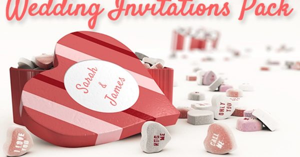婚礼婚庆开场视频素材库精选AE模板 Wedding Invitations Pack